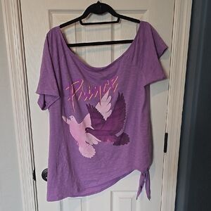 Purple Graphic Prince Tee Size 2